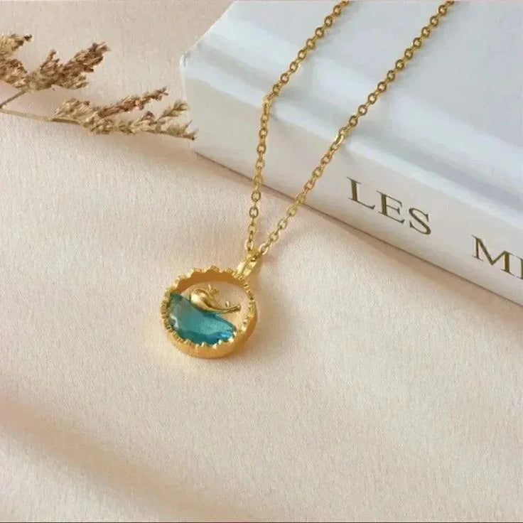 Gold Whale Pendant Necklace - OhGlam Jewels